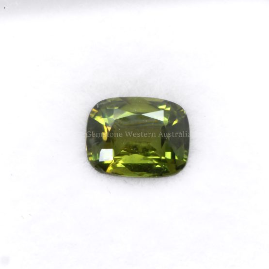 1.63 CT NATURAL UNHEATED GREEN SAPPHIRE - CUSHION CUT