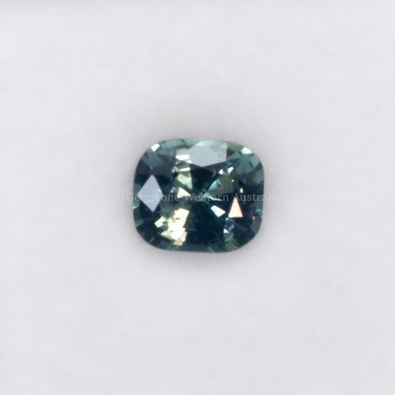 1.03 CT NATURAL UNHEATED TEAL SAPPHIRE - CUSHION CUT