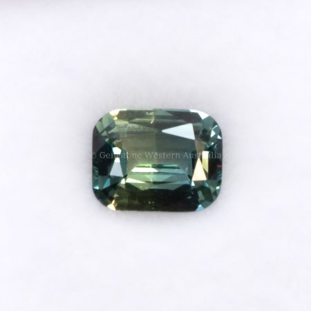 1.29 CT NATURAL UNHEATED TEAL SAPPHIRE - CUSHION CUT