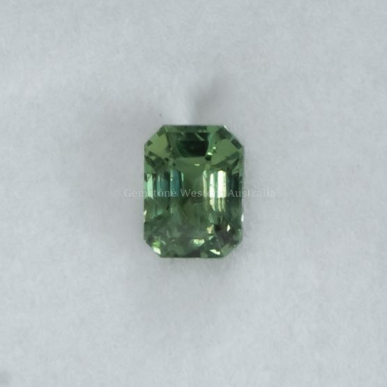 FRONT VIEW OF 1.04 CT NATURAL ALEXANDRITE - RADIANT STEP CUT WHITE LIGHT