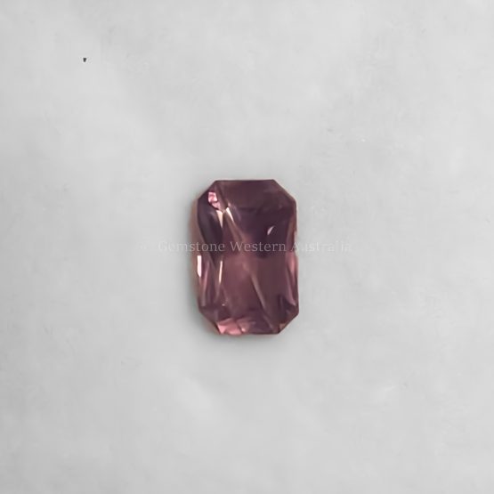 FRONT VIEW OF 1.46 CT NATURAL ALEXANDRITE - RADIANT STEP CUT WARM LIGHT