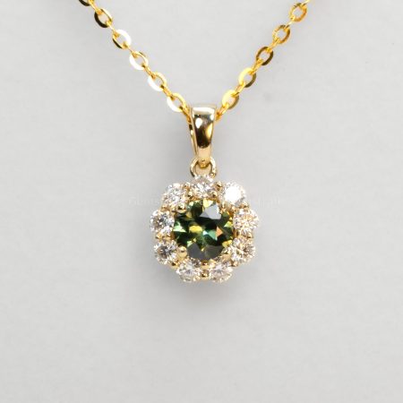 front view of Natural Australian Sapphire Pendant 0.43ct - 1982826