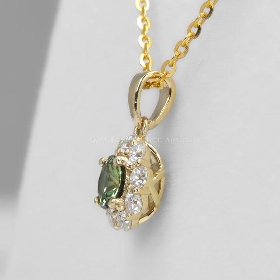 side view of Natural Australian Sapphire Pendant 0.43ct - 1982826