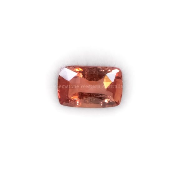 FRONT VIEW OF 1.05 CT NATURAL UNHEATED PADPARADSCHA - CUSHION CUT
