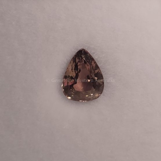 FRONT VIEW OF 0.75 CT NATURAL ALEXANDRITE - PEAR CUT