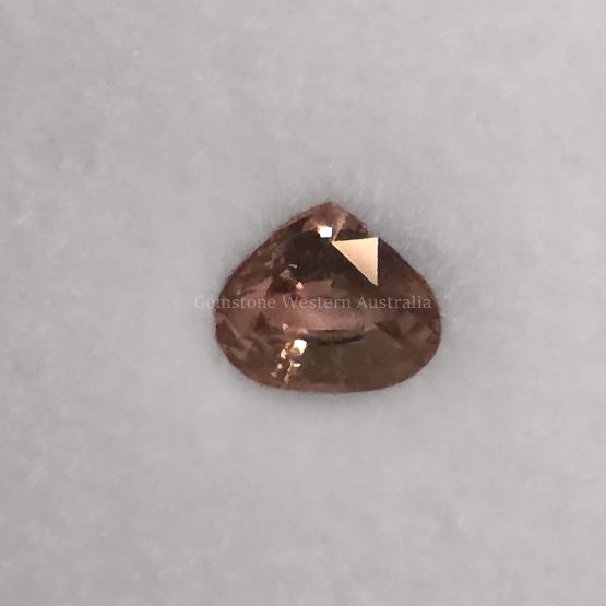 FRONT VIEW OF 1.07 CT NATURAL ALEXANDRITE - PEAR CUT