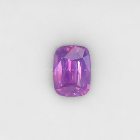 FRONT VIEW OF 1.17 CT NATURAL UNHEATED PINK SAPPHIRE - CUSHION RECTANGULAR CUT