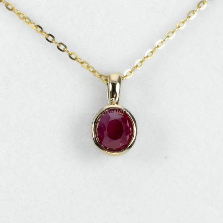 front view of Unheated Ruby Pendant - 1982862
