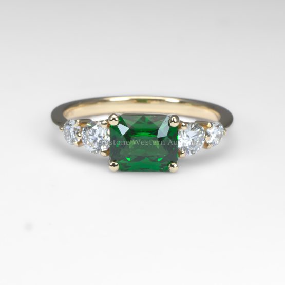 front view of Tsavorite Garnet Ring - 1982861