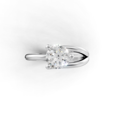 Celine Bypass Solitaire Ring